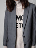 2023 Spring and Autumn Thin Commuter Suit Jacket Loose Gray Blazer Women