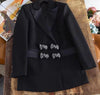 2023 Spring small fragrance diamond bow temperament ol blazer women heavy industry rhinestone outwear