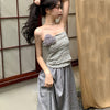2023 Summer Light  Suit Skirt Top Skirt Suit Skirt Boutique Clothing Simple Style Teenage Girls Clothing