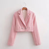 2023 Summer Women's Suit Jacket Short Style Simple Classic Spring Long Sleeve Elegant Office Ladies High Street