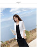 2023 Summer White Blazer Mujer Pure Color Women's Jacket Korean Small Business Suit Slim Thin Casual Coat Блейзеры