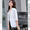 2023 Summer White Blazer Mujer Pure Color Women's Jacket Korean Small Business Suit Slim Thin Casual Coat Блейзеры