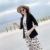 2023 Summer White Blazer Mujer Pure Color Women's Jacket Korean Small Business Suit Slim Thin Casual Coat Блейзеры