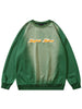 2023 Sweatshirt Streetwear Hip Hop Vintage Embroidery Tie Dye Gradient Hoodies Men Harajuku Casual Cotton Retro Sweatshirt Green