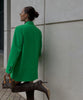 2023 Trends Green Suit Autumn Lapel Long Sleeve Buckle Suit Jacket + High Waist Split Skirt Suit Female