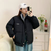 2023 Winter Down Padded Jacket Women Loose Stand-up Collar Short Padded Jacket Tide Thickened Bread Jacket