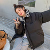 2023 Winter Down Padded Jacket Women Loose Stand-up Collar Short Padded Jacket Tide Thickened Bread Jacket