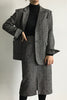2023 Women Autumn Winter Woolen 2 Piece Sets Female Office Lady Blazer Coats + Slim Package Hip Skirts Ladies Suits K11
