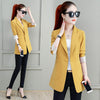 2023 Women Blazer Jacket Black Casual Suit Spring Jacket Single Button Office Jacket Business Outwear Ladies Suit Female Tops