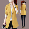 2023 Women Blazer Jacket Black Casual Suit Spring Jacket Single Button Office Jacket Business Outwear Ladies Suit Female Tops