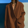 2023 Women Blazer Office Lady Loose Classic Coat Suit Jacket Female Chic Outwear Outfits Veste Femme Streetwear