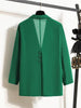 2023 Women Blazer Spring Autumn Blazers Lady Casual Suit Pockets Jackets Coat Loose Black Green Women Blazer Thin Jackets Femme