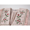 2023 Women Pink Long Sleeve Blazers French Style Chic Design Embroidery Weave Suit Baggy Ladies Tops Jackets Coat Feamle