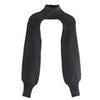 2023 Women Turtleneck Long Sleeve Knitting Sweater Cropped Casual Femme Chic Design Elegant Solid Pullover High Street Lady Tops