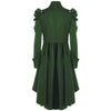 2023 Women Vintage Coat Steampunk Long Coat Gothic Overcoat Ladies Retro Jacket Emo Gothic Grunge Femme Solid Slim Outerwear
