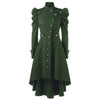 2023 Women Vintage Coat Steampunk Long Coat Gothic Overcoat Ladies Retro Jacket Emo Gothic Grunge Femme Solid Slim Outerwear