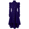 2023 Women Vintage Coat Steampunk Long Coat Gothic Overcoat Ladies Retro Jacket Emo Gothic Grunge Femme Solid Slim Outerwear