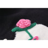 2023 Women's Heart Rose Oversize Y2k Sweater Tops Long Sleeve Kawaii Jumper Autumn Pullover Korean Knitted Coat Vintage Clothing