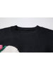 2023 Women's Heart Rose Oversize Y2k Sweater Tops Long Sleeve Kawaii Jumper Autumn Pullover Korean Knitted Coat Vintage Clothing
