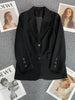 2023 Women's Korean Casual Professional Long Sleeve Double Breasted Temperament Elegant Loose Top Jacket