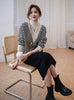 2023 autumn and winter women's clothing Turtleneck Fake Two-Piece Knitted Sweaters with Hip Knitwear Skirt Suit 0920