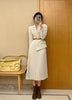 2023 autumn and winter women's clothing styles Fake Two-Piece Suit Dress 0920