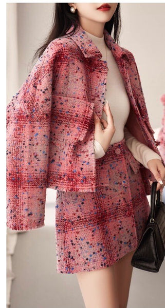 2023 autumn and winter women's clothing styles Jacket with Skirt Suit 0926