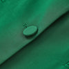 2023 autumn women's temperament retro green feathers back split straight suit all-match jacket