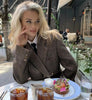 2023 female autumn and winter suit with skirt tweed sexy office split mini skirt 2-piece casual suit
