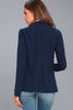 2023 temperament women's coat top solid color slim long-sleeved solid color small suit