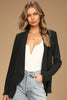 2023 temperament women's coat top solid color slim long-sleeved solid color small suit