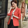 2023 spring blazers for women elegant stylish green short coats one button office lady suit blazer women slim jacket women tops