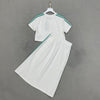 2023 summer brand leisure sports style small flying sleeve vest top short skirt age-reducing suit