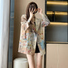 2023 women's spring and autumn suits small high-end design small tie-dye small suit jacket top