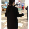 2023Spring Autumn Women's Suit Jacket Loose Medium Long Coat Net Red Small Female Blazer Jackets Double Breasted Outwear