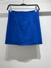 2023Spring Women's Versatile Klein Blue Lapel Long Sleeve Faux Jewelry Button Blazer and High Waist Mini Skirt