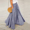2023 Summer Plaid Check Midi Skirt Vintage Party Pleated Skirts Women Casual Elastic Waist Swing Sundress Female Vestidos