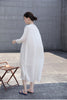 2121 autumn sweet fairy loose long sleeve lace stitched white Long Dress Gown 0902-5