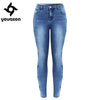 2142 New Arrived Stars Embroidered Jeans For Women Stretchy Five Pockets Embroidery Denim Skinny Pants Trousers