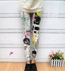 22 High Elastic Design Vintage Graffiti women Leggings Cross Skulls Totem Stripe Star Flag Letters Patterned Print Leggins
