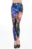 22 High Elastic Design Vintage Graffiti women Leggings Cross Skulls Totem Stripe Star Flag Letters Patterned Print Leggins