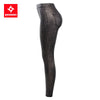 2399 Youaxon Spring Autumn High Waist PU Jeans Women`s Black Golden Crocodile Pattern Stretchy Skinny Pants Trousers For Women