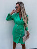 262 2023 Spring Suit Jacket Women's Clothing Set Short Blazers Office Lady Strapped Dress Female