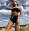 2Pcs Sexy Women's Summer  Sport Gym  Vest Top Sports Legging Pants Trouser Outfit Wear Set