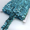 2yards 20mm Elastic Sequins Ribbon Lace Trim Sequin Sewing Fabric Ribbon For Dress Clothes Headdress Bridal Wedding Accessories