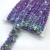 2yards 20mm Elastic Sequins Ribbon Lace Trim Sequin Sewing Fabric Ribbon For Dress Clothes Headdress Bridal Wedding Accessories