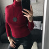 3 DAYS SALE !!!!! winter Women Knitted Turtleneck Sweater Casual Soft polo-neck Jumper Fashion Slim Femme Elasticity Pullovers