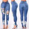30h Denim Jeans Women Hole Female High Waist Jeans for Women Stretch Slim Sexy Tight Oversized Pencil Pants