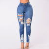 30h Denim Jeans Women Hole Female High Waist Jeans for Women Stretch Slim Sexy Tight Oversized Pencil Pants