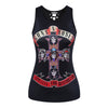 3D Printing GUNS N ROSES Women Tank Tops Summer Sleeveless O Neck Behind Hollow Out Black Top Tees Punk Rock Style Vest